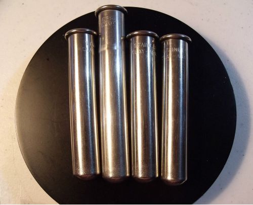 Stainless steel clay adams tubes (4&#034; &amp; 4.75) for centrifuge (bundle of 4) for sale