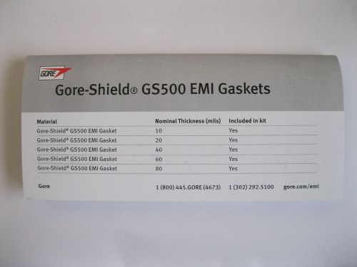 Gore-Shield GS500 EMI Gasket, Conductive, Adhesive backed, 10,20,40,60,80 mils