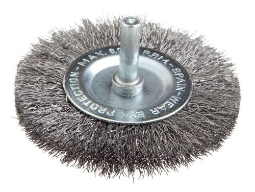 Forney 60017 wheel brush fine crimped wire with 1/4-inch shank 3-inch for sale