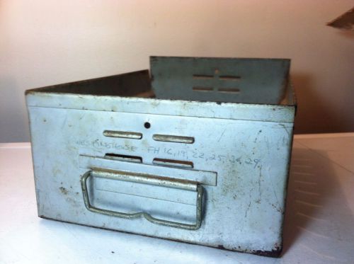 vintage Industrial Gray METAL DRAWER Replacement- tool bin,file cabinet,Storage