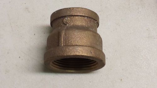 1&#034; x 1/2&#034; brass reducing coupling-threaded-fitting-new-pipe-bell reducer for sale