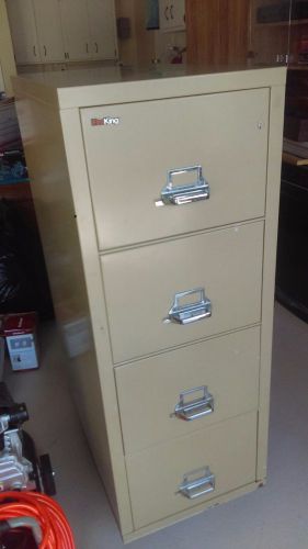 Fire king fireproof 4 drawer letter size vertical file cabinet for sale