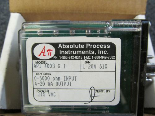 Absolute Process Instruments, Inc. API 4300 GI 115 VAC