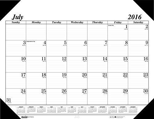 House of Doolittle 2016 - 2017 Monthly Desk Pad Calendar, Academic, Economy, 22