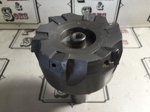 NIAGARA 4&#034; INDEXABLE SPG633 SHELL END FACE MILL MILLING CUTTER W/ 1-1/4&#034; SHANK