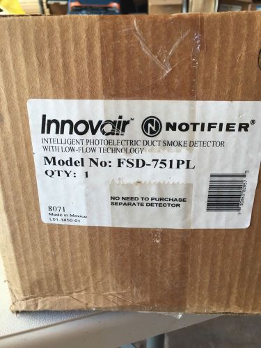 Innovair Notifier FSD-751PL Duct Smoke Detector &#034;NIB&#034;