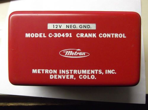 Metron C-30491 Crank Control Unit 12 Volt Neg. Ground