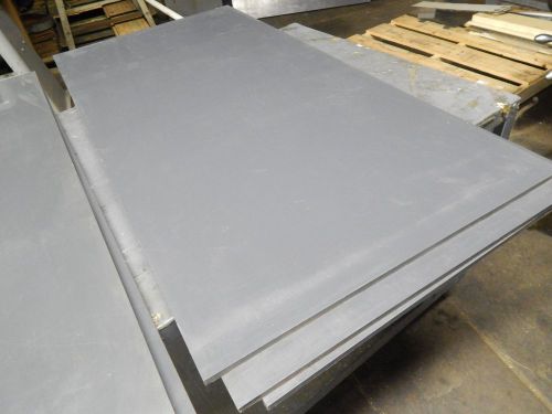 Grey PVC Sheet Stock, 24 In. W, 48 In. L, 0.500&#034; Thick