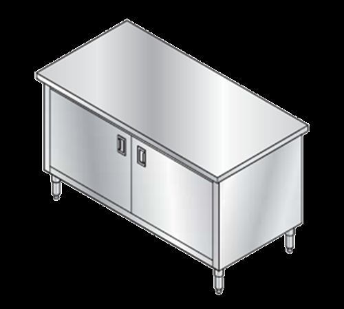 SPG 7CBT-30HD Universal Stainless Work Table  cabinet case with hinged doors...