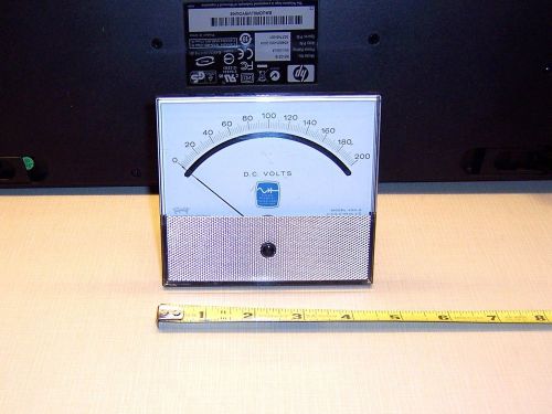 Triplett/Lorain Products Corp. model No. 420-G DC Volt Meter, 0-200VDC, Vintage!