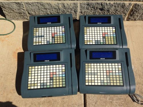 Lot Of (4) Micros Keyboard Workstation 4 500700-001 With Power Adapter