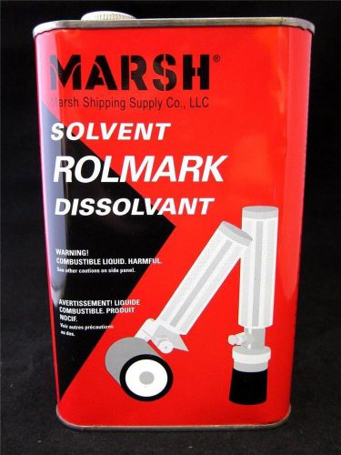 3 qts 96oz marsh rolmark solvent ink remover stencil cleaner thinner rms-q new for sale