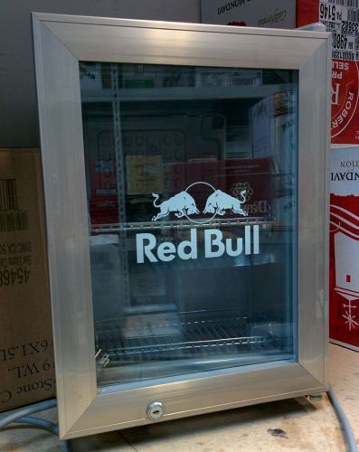 Red Bull Reach In Man Cave Counter Top Mini Fridge Cooler Display Tested Works