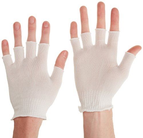 Berkshire BCR Polyester Half-Finger Glove Liners, Regular Size (Case of 20
