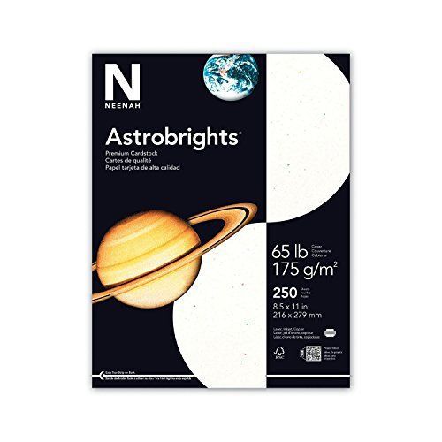 Neenah Stardust Specialty Cardstock, 8.5 X 11 Inches, White, 250 Count (2140)