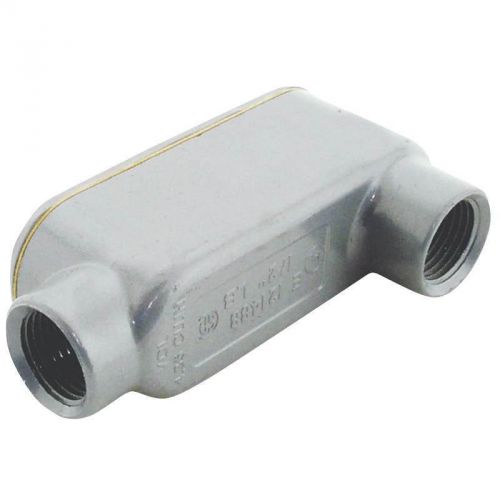 Rigid Threaded Conduit Body With Cover And Gasket, 1/2&#034; Lb, Aluminum 58605