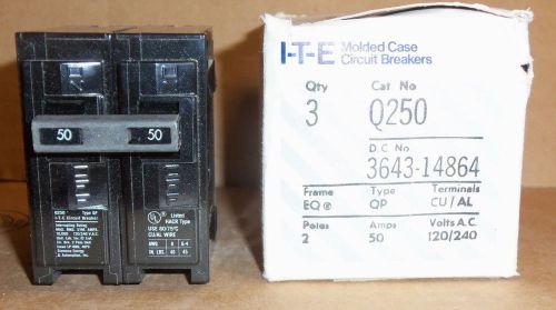 New Siemens ITE QP Q250 50 amp 2 pole 120/240v Circuit Breaker