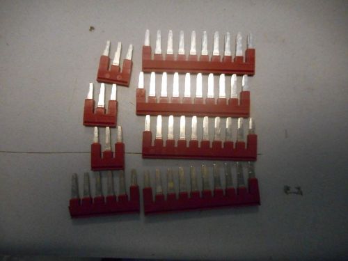 PHOENIX CONTACT BRIDGE PLUGS LOT OF 4 10 WAYS 1 6 WAY AND 3 3WAYS