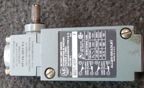 AB Oiltight Limit Switch 802T-HTP