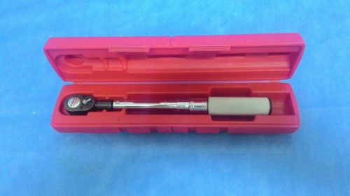 Snap On 3/8&#034; Drive Click-Type Torque Wrench QC1I200 40-200 in/lb w/ Case