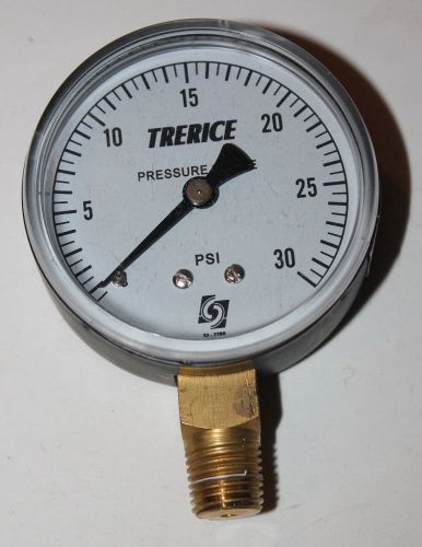 NEW Trerice 760B Lower Pressure Gauge 0-30 PSI 2 1/2&#034; Dial 1/4&#034; 760B2502LT660