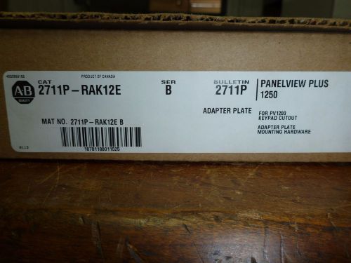 Allen Bradley 2711P-RAK12E  Panelview Plus 1250 Ser B Adapter Plate NIB