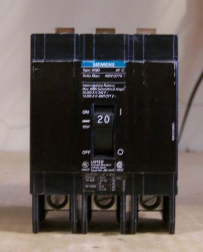 Bqd320 - brand new  ite/siemens 3 pole, 20 amp, 480v for sale