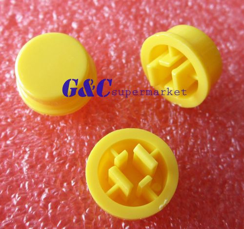 1000pcs Yellow Round Tactile Button Caps For 12x12x7.3mm Tact Switches J4