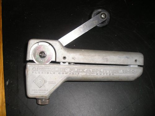 Greenlee 1940 flex splitter flexible metal conduit cutter electrical tool for sale