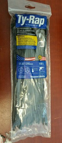 Thomas &amp; betts ty-rap high performance cable ties 11.6&#034; 50lb 100 pk #ty5253mx for sale