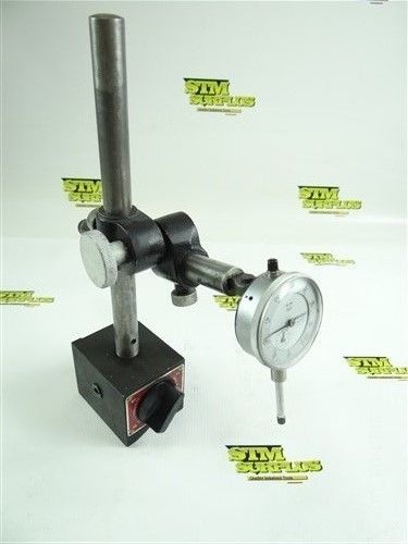 Starrett no. 659 magnetic base indicator stand w/ mitutoyo indicator .001&#034; for sale