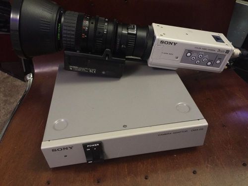 Sony dxc-390 exwave had 3ccd video camera w/ fujinon t16x5.5da-d58 c mount lens for sale