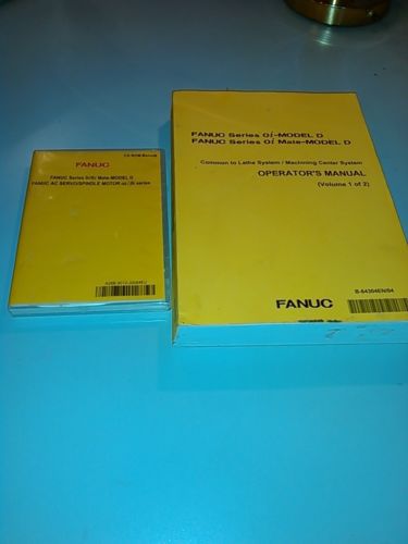 Fanuc Series Operators Manual Volume 1 of 2 and CD ROM manual