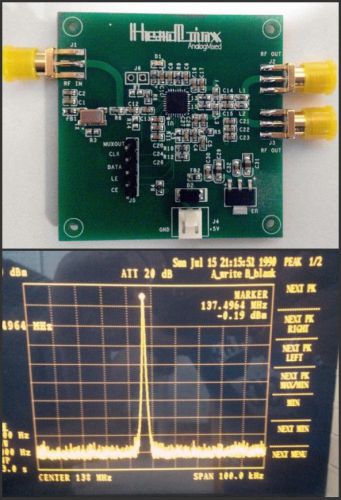 Output frequency 137M-4.4G signal source development ADF4350 development board
