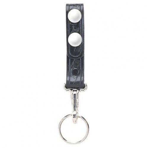 Aker Leather A561-BW Slim Key Strap Holder Basketweave Nickel Snaps