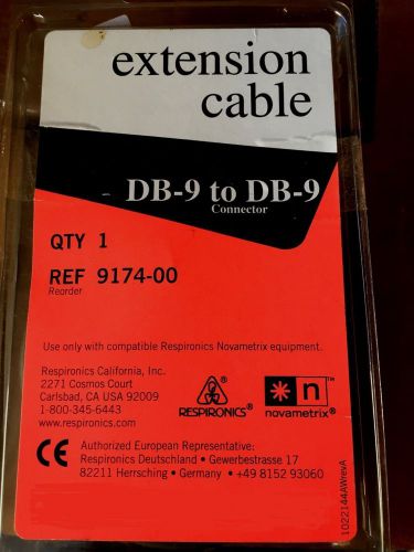 Novametrix / Respironics Reusable DB9 to DB9 9174-00 Extention Cable