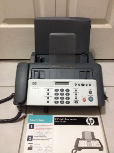 HP 640 Fax Machine -needs Ink HP 701 (CC635A)