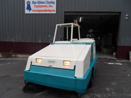 Tennant 800 Ride-On Sweeper Gas Low Hrs.