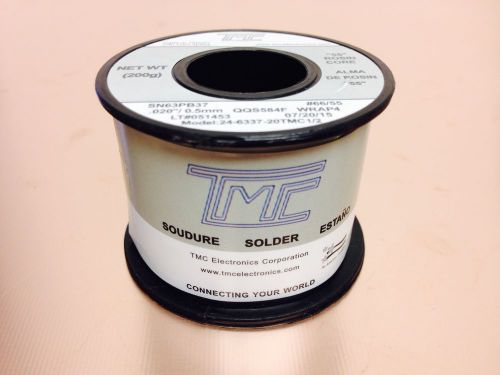 TMC SOLDER SN63PB37 .020&#034; 0.5mm Solder Wire .44LB  24-6337-20TMC MADE IN TAIWAN