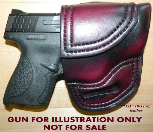 Gary C&#039;s Avenger &#034;XH&#034; OWB HOLSTER for S&amp;W  M&amp;P Shield 9mm or /.40cal  leather