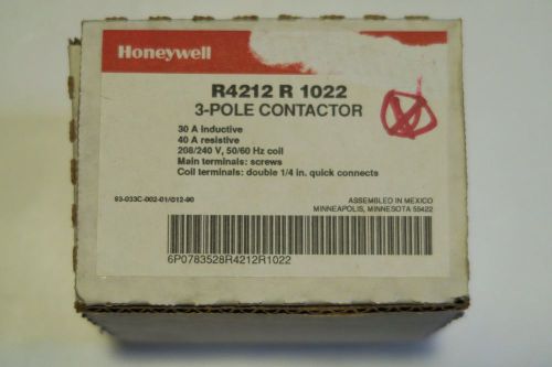 Honeywell R4212R1022 3-Pole Contactor