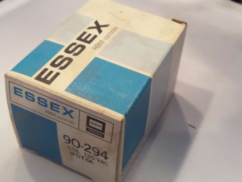 Essex RBM Controls Relay 120V Coil Model 90-294 - NOS