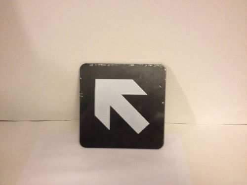 ADA Directional Arrow Sign 6&#034; x 6&#034; Grade 2 Braille Easy Mount Self Adhesive Back
