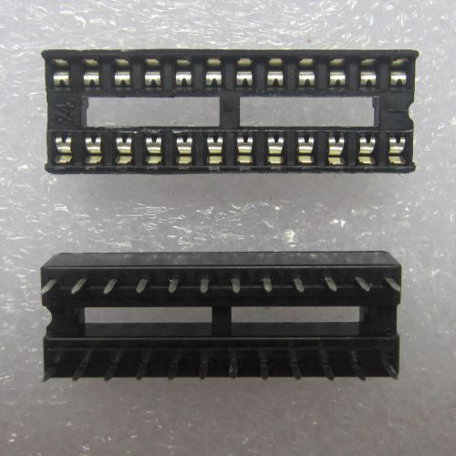 NEW 5 x 24 pin DIP IC Sockets Adaptor Solder long