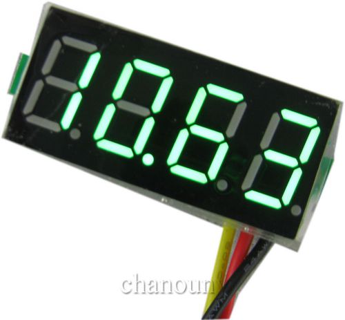 0.36&#039; 4 digit 3 lines 0-33v green digital display dc voltmeter digital voltmeter for sale