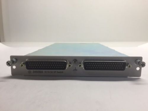 Agilent HP Keysight 34938A 20-Channel 5A Form A Switch for 34980A