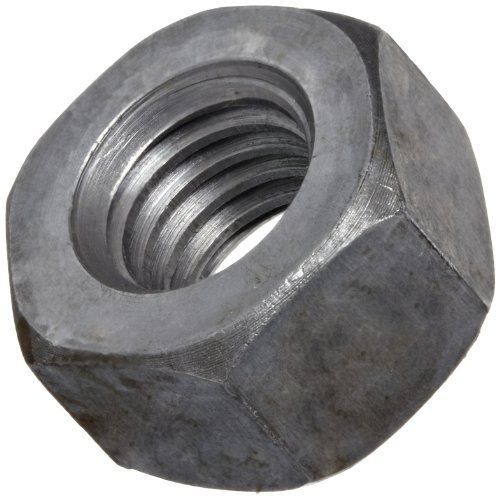 Steel Hex Nut, Plain Finish, Grade 2, ASME B18.2.2, 3/8&#034;-16 Thread Size, 9/16&#034;
