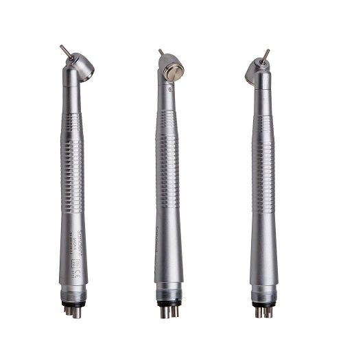 3 NSK Style Dental Surgical 45 Degree High Speed Handpiece Push Button Turbine