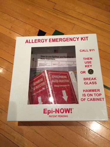 Epi-NOW! Emergency Allergy Kit - School Hallway Cafeteria - Keyed + Breakaway