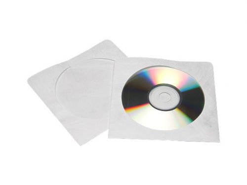 Pack of 10 Paper CD / DVD Sleeves with Window NEW
